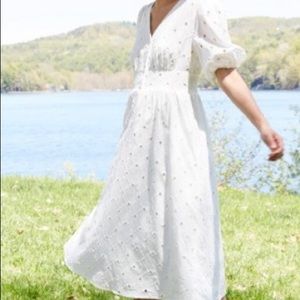 White Eyelet Dress. NWT.
